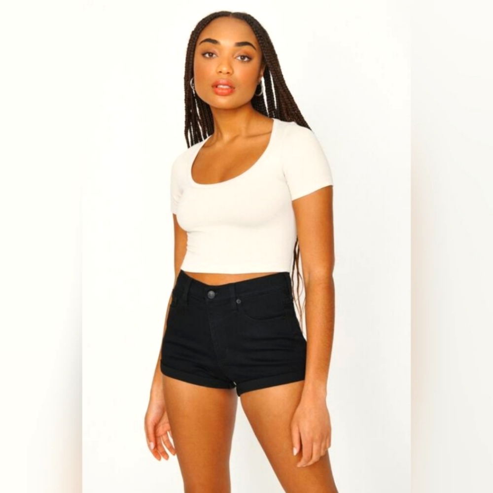 Garage Retro High Waist Denim Shorts